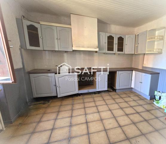 Maison de ville de 168m², 4 chambres, travaux à prévoir