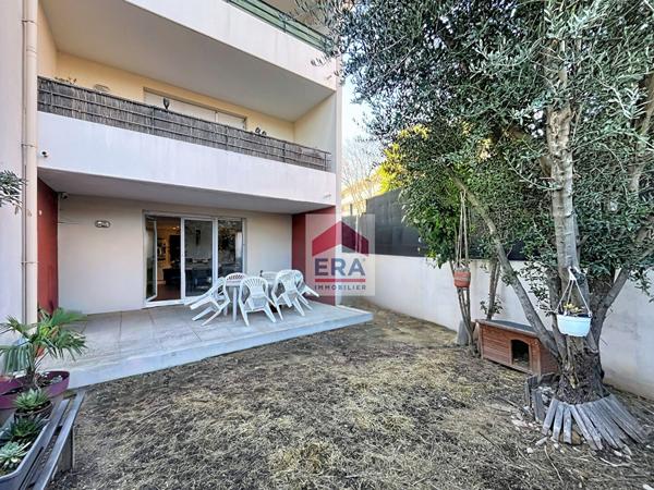 A VENDRE MARSEILLE 13014 HAUT DE ST MARTHE REZ DE JARDIN APPARTEMENT T3 GARAGE DOUBLE 