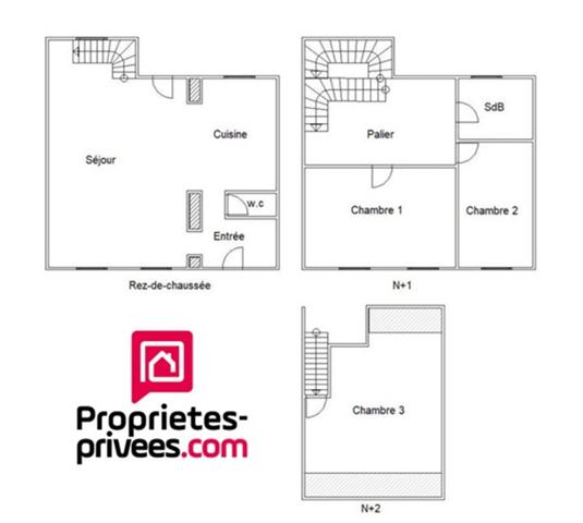 Maison Luneray 4 pièce(s) 73.m2