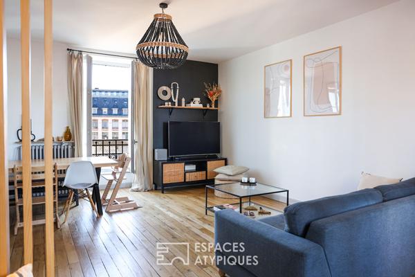 Appartement rénové avec verrière design en coeur de ville