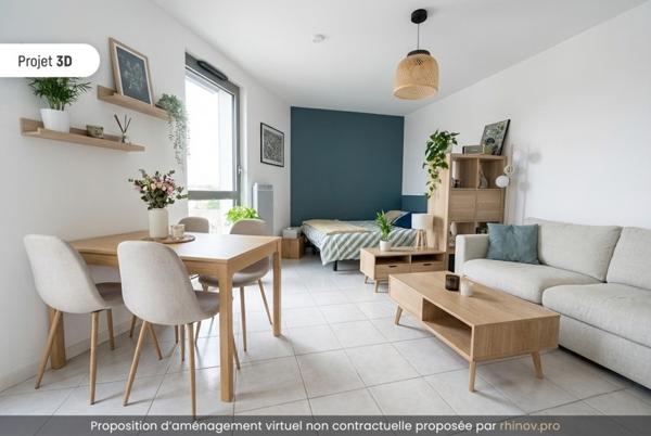 Appartement à vendre |  Tours |  1 pièce | 32 m²