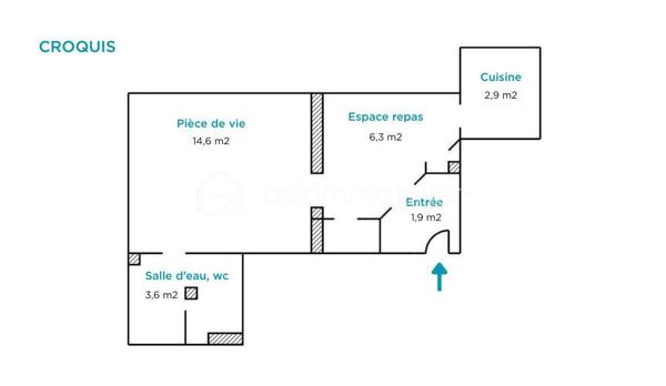 Appartement de 29 m²
