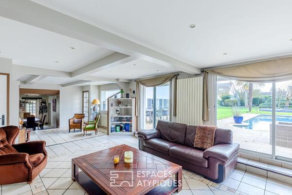 La maison de maître avec piscine, aux accents de campagne chic