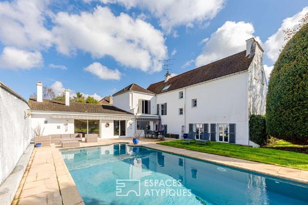 La maison de maître avec piscine, aux accents de campagne chic