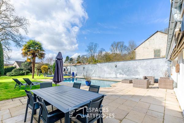 La maison de maître avec piscine, aux accents de campagne chic