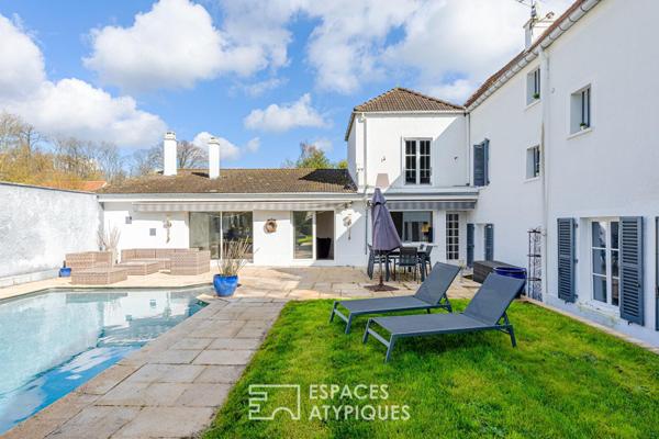 La maison de maître avec piscine, aux accents de campagne chic