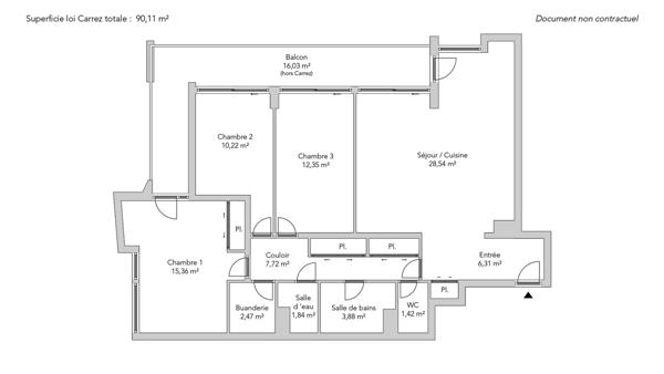 Appartement Paris 11e - RICHARD LENOIR / CHEMIN VERT