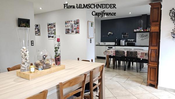 Authenticité et espace : grande maison mitoyenne en pierre avec 5 chambres à vendre à CHINDRIEUX avec garage et terrain proche du lac du Bourget