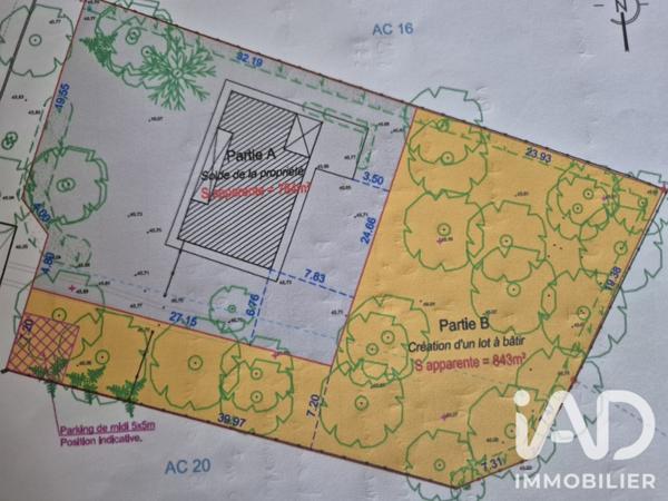Terrain à vendre 843 m² Saint-Jean-d'Illac