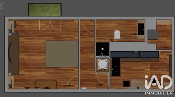 Studio à vendre 39,3 m² Saint-Herblain