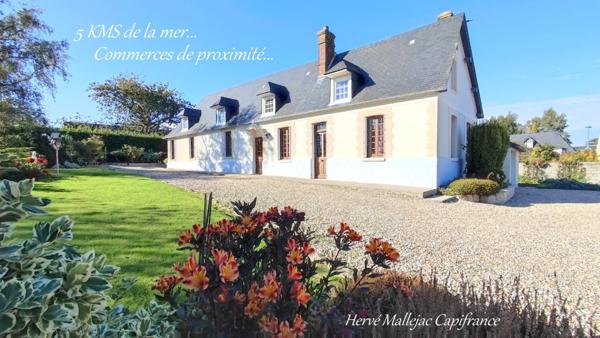 Maison à vendre 7 pièces proche de SAINT VALERY EN CAUX (76) 130 m²- 4 Chambres -1491 m² de terrain- Garage.