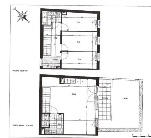 Duplex Gentilly 86.25 m²