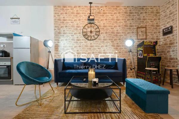 Barbieux, Maison de rapport sans travaux pour Airbnb ou colocation étudiante - Pièce de vie - 4 chambres meublées avec salle d'eau