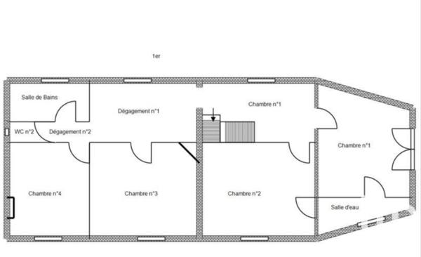 Maison à vendre 9 pièces 215 m² Mérigny