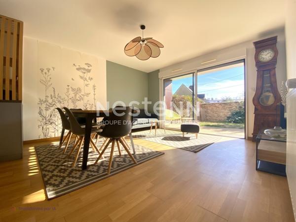 à vendre à Vannes secteur trussac Appartement  3 pièces avec jardin privatif et parking