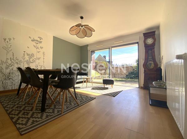 à vendre à Vannes secteur trussac Appartement  3 pièces avec jardin privatif et parking