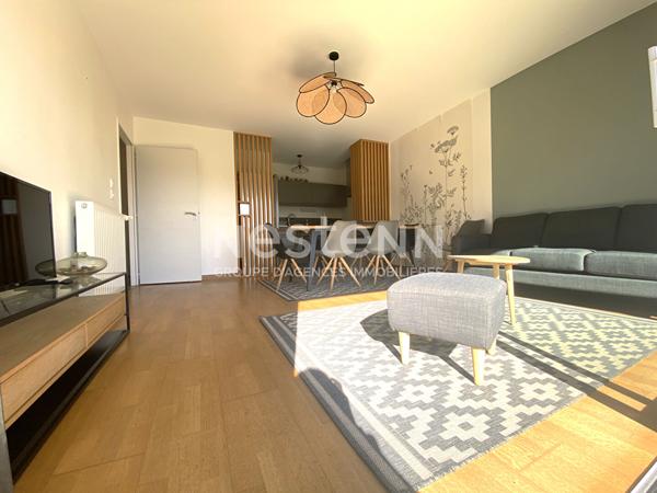 à vendre à Vannes secteur trussac Appartement  3 pièces avec jardin privatif et parking