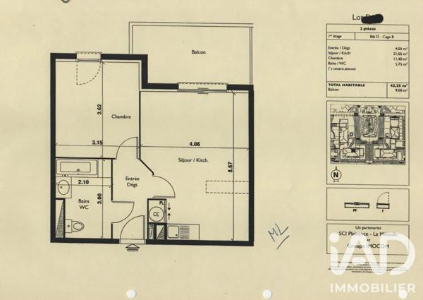 Appartement à vendre 2 pièces 43 m² Plaisance-du-Touch