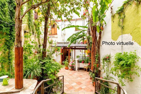 MAISON DE VILLE AVEC GARAGE APPARTEMENT ET COUR