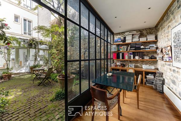 Hotel particulier avec jardin et atelier