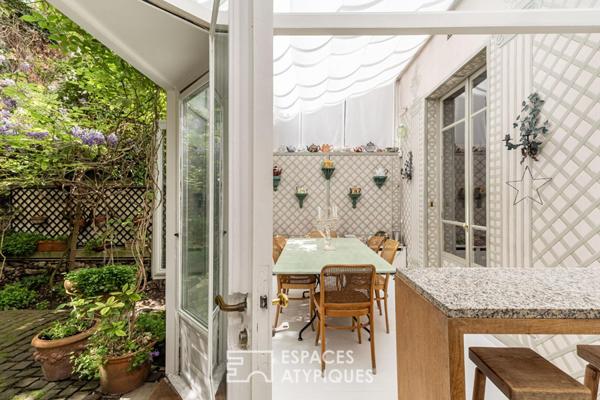 Hotel particulier avec jardin et atelier