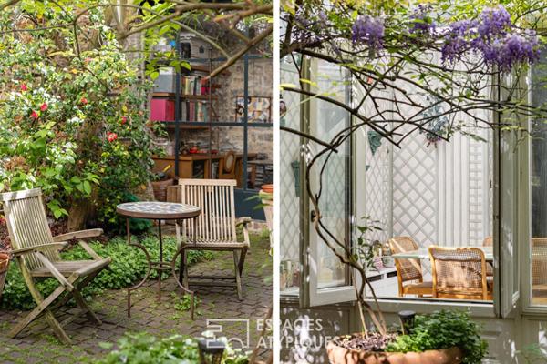 Hotel particulier avec jardin et atelier