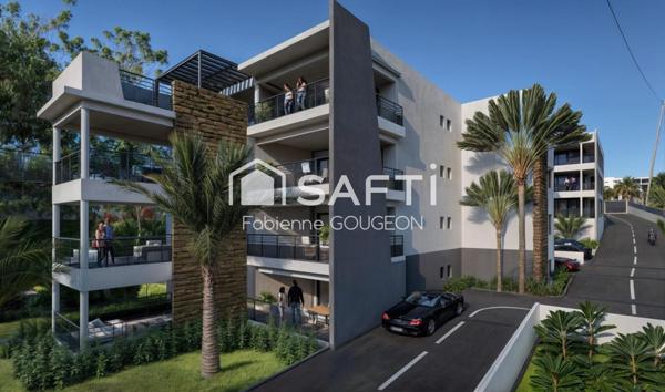 T2 de 60.90 m² de surface utile - Les terrasses du Marin