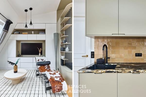 Dernier étage d’exception proche Parc Monceau