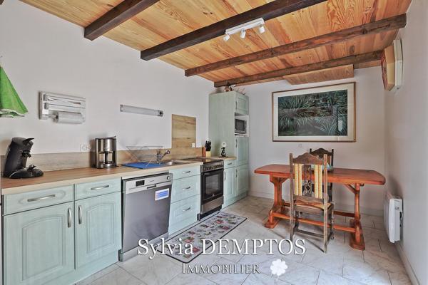 Ferme landaise sans vis à vis, avec vue sur les Pyrénées et la Rhune.