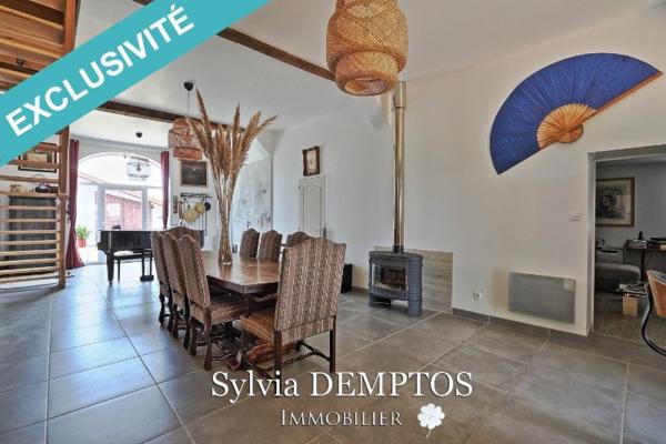 Ferme landaise sans vis à vis, avec vue sur les Pyrénées et la Rhune.