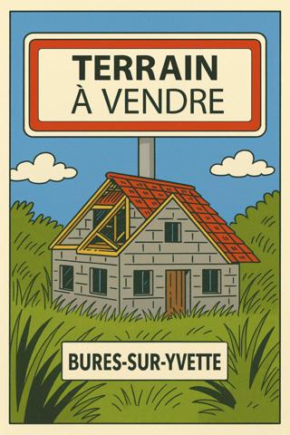 TERRAIN A BATIR 866 m² - BURES - 10 min RER B