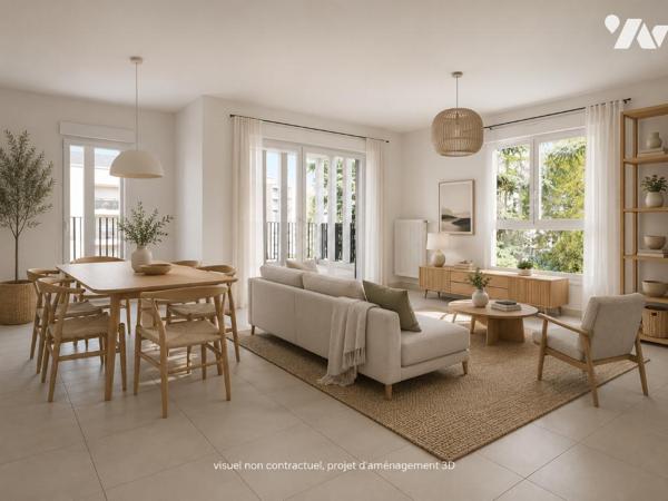 Francheville-Le-Bas, T3 NEUF de 70.56m² au 2ème étage