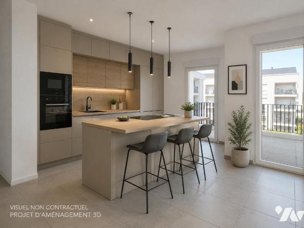 Francheville-Le-Bas, T3 NEUF de 70.56m² au 2ème étage