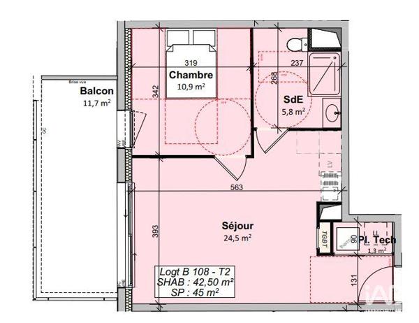 Appartement à vendre 2 pièces 43 m² Givrand