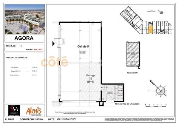 Vente Local commercial73,8 m² - LEUCATE (11370)