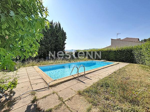 Bouc Bel Air - 4 pièce(s) - 84.75 m2 - secteur La salle, 1169m² de terrain, piscine, grand sous sol de 90m²