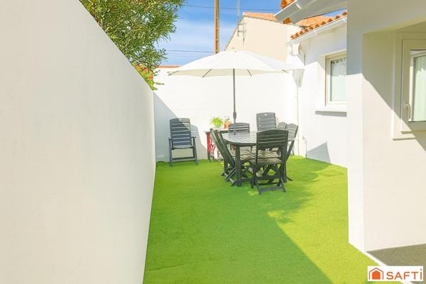 Maison plain pied rénovée à 250m de la plage