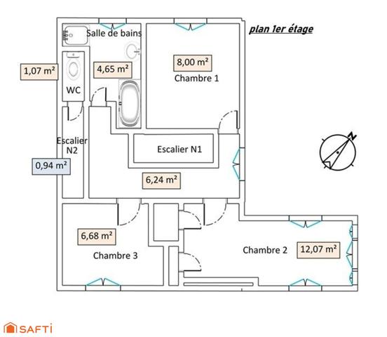 Quartier prisé, proche centre-ville, jardin, garage, sous-sol.