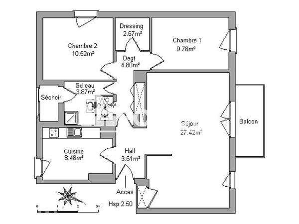 Location Appartement 3 pièces 72.08 m² - 372 BOULEVARD DES BRESSONS Salon De Provence 13300