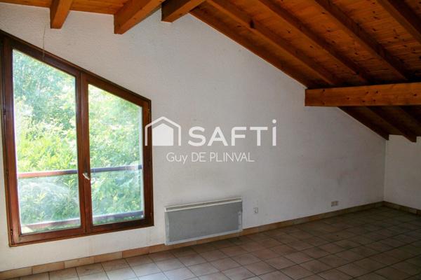 T3 sous combles avec mezzanine – Dernier étage, lumineux, centre village proche frontière