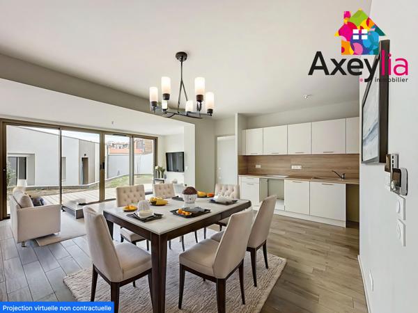 Roanne (42300) A VENDRE - ROANNE HYPER CENTRE - APPARTEMENT T2 62 M2 AVEC EXTERIEUR, PARKING PRIVÉ ET CAVE (LOT 14)