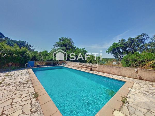 Fort potentiel de valorisation, maison provençale à rénover avec dépendance T2, piscine et pool house.