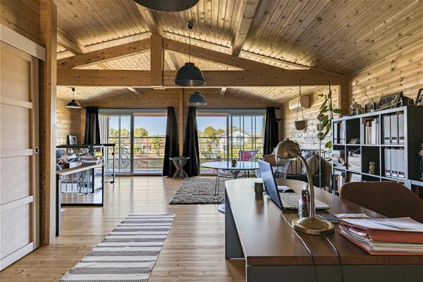Maison en bois massif avec piscine et vue sur le Canelot, Port de La Teste-de-Buch