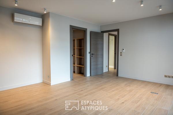Duplex contemporain en dernier étage avec 2 terrasses et 3 garages