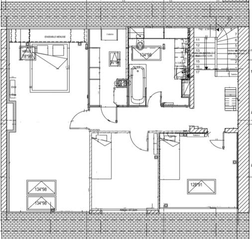 Maison Appartement T7 (5 chambres) 161m² avec Terrasse à Nantes (Cité des Congrès)