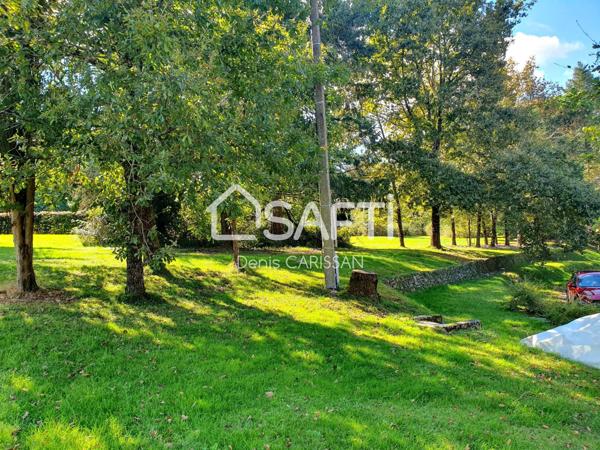 Maison en pierre, 8 pièces sur grand terrain arboré