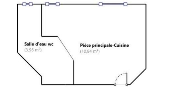 Métro ECOLE MILITAIRE - Avenue MOTTE-PIQUET - STUDIO de 14,80 m² LC - 2ème étage sans ascenseur