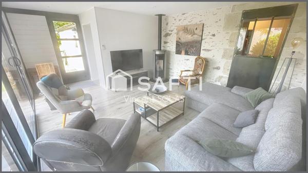 Propriété de 136m² + logement T3 de 63m² sur 1489m² - Calme - Bel Environnement