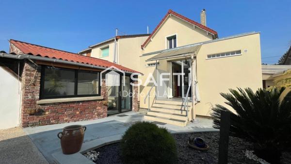 Maison de ville renovée avec un grand jardin