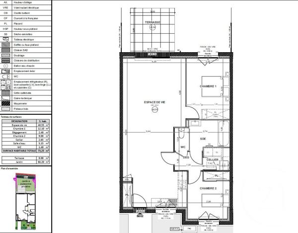 Maison à vendre  3 pièces - 73,25 m2 CHOLET - 49